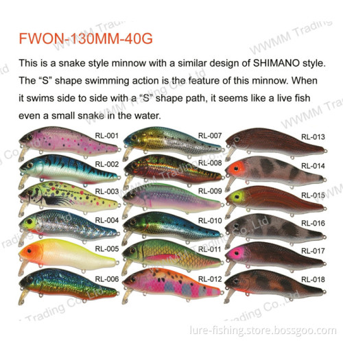 Fishing Lure, Fishing Tackle, Plastic Lure---Snake Minnow (HRL008)